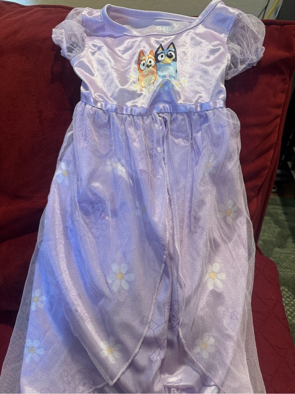 Bluey  Girls' Character Nightgown Pajama Dress